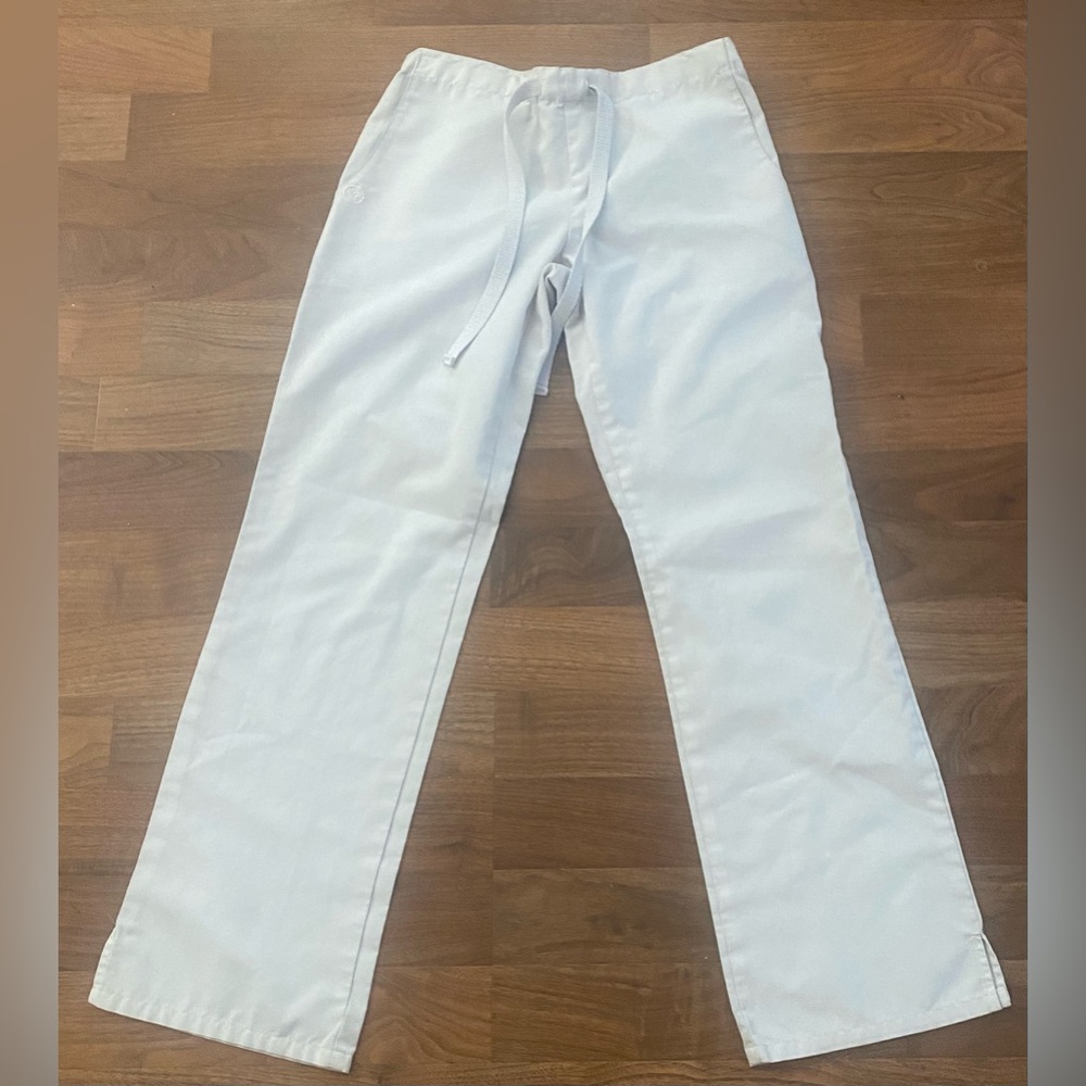 Fundamentals Cream Medical Scrub Pants with Drawstring Waist